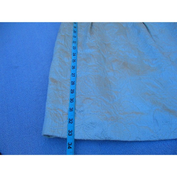 Vera Wang Lavender Label Dress Size 4 Silver w/Pockets & Ruffles Cocktail Party - Picture 7 of 15